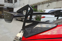 Honda Civic Type-R FK8 2017 2018 2019 2020 2021 & Civic 10th Gen FK7 2017 2018 2019 2020 2021 with Aftermarket Parts - SPN Style Rear GT Spoiler Carbon Fiber / FRP from EPR USA