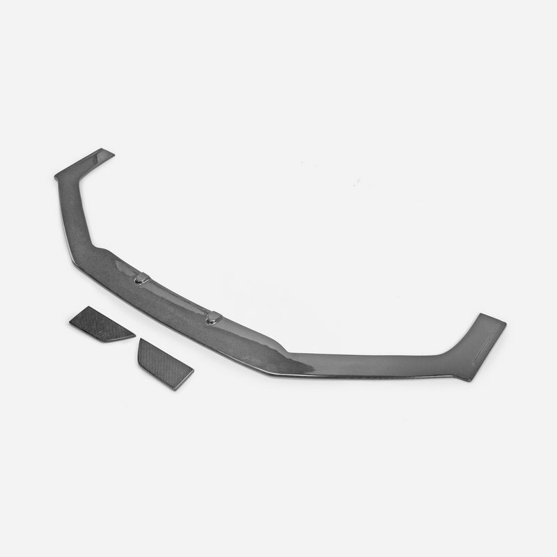 Honda Civic Type-R FK8 2017 2018 2019 2020 2021 with Aftermarket Parts - EPA Front Lip Extension Carbon Fiber / FRP from EPR USA