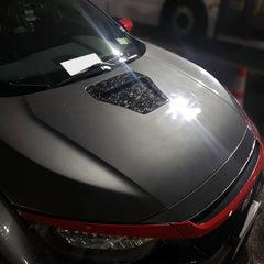 Honda Civic Type-R FK8 2017 2018 2019 2020 2021 with Aftermarket Parts - Rear Hood Vent Carbon Fiber from EPR USA