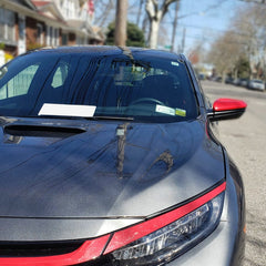 Honda Civic Type-R FK8 2017 2018 2019 2020 2021 with Aftermarket Parts - Rear Hood Vent Carbon Fiber from EPR USA