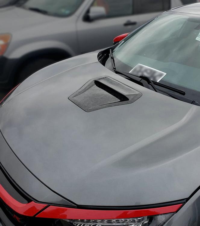 Honda Civic Type-R FK8 2017 2018 2019 2020 2021 with Aftermarket Parts - Rear Hood Vent Carbon Fiber from EPR USA