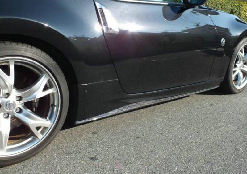 Nissan 370Z Sport Touring Base Fairlady Z Z34 Pre-Facelift 2009 2010 2011 & 370Z Sport Touring Base Fairlady Z Z34 Facelift 2012 2013 2014 2015 2016 2017 2018 2019 2020 with Aftermarket Parts - Side Skirts Carbon Fiber / FRP from EPR USA