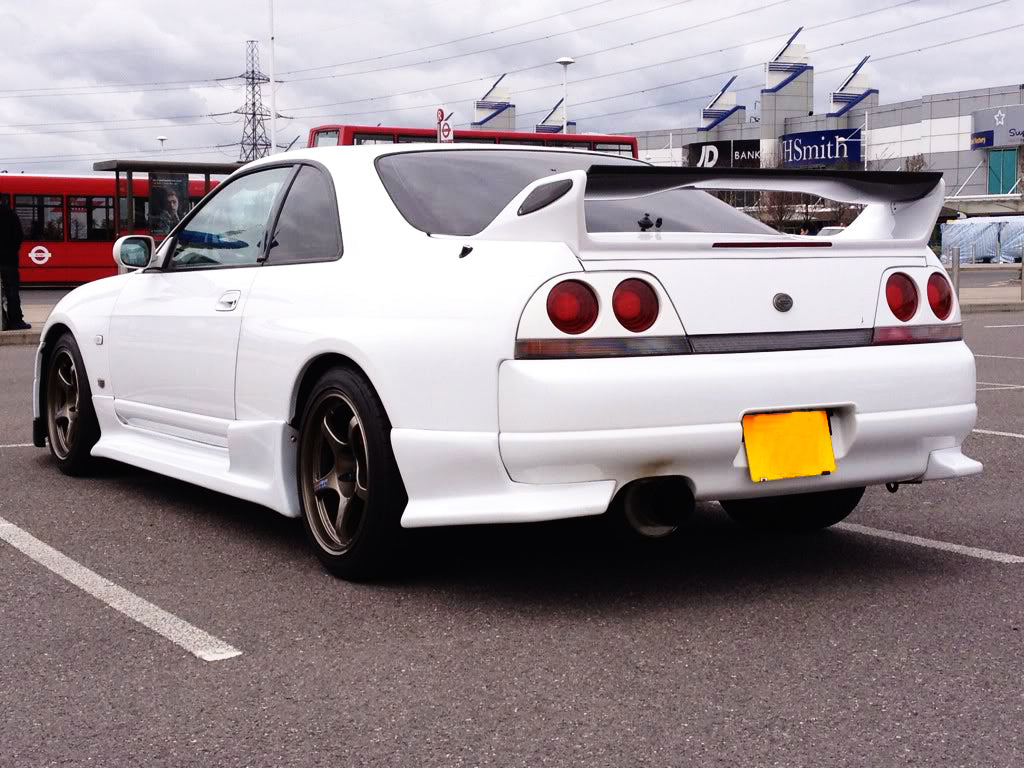 Nissan R33 Skyline GTR 1995 1996 1997 1998 with Aftermarket Parts - Spoiler Blade Carbon Fiber / FRP from EPR USA