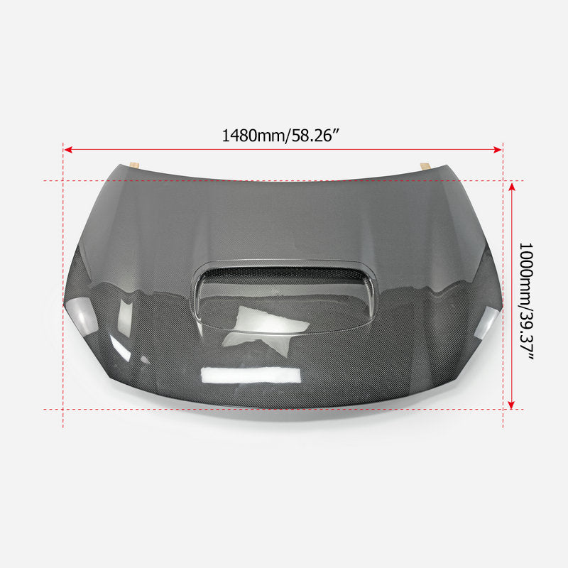 Subaru BRZ ZD8 2022 2023 2024 & Toyota GR86 ZN8 2022 2023 2024 with Aftermarket Parts - EPA1 Style Hood Carbon Fiber / FRP from EPR USA