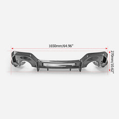 Subaru BRZ ZD8 2022 2023 2024 & Toyota GR86 ZN8 2022 2023 2024 with Aftermarket Parts - AD Style Rear Diffuser Carbon Fiber / FRP from EPR USA
