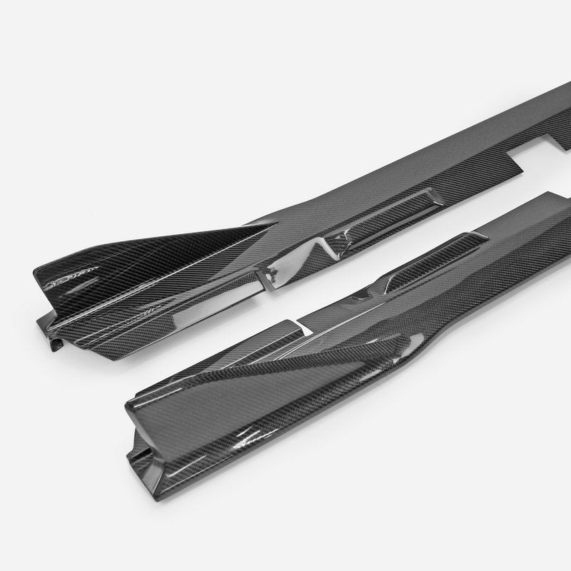 Subaru BRZ ZD8 2022 2023 2024 & Toyota GR86 ZN8 2022 2023 2024 with Aftermarket Parts - HT Style Side Skirts Carbon Fiber / FRP from EPR USA