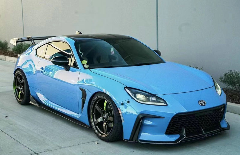 Subaru BRZ ZD8 2022 2023 2024 & Toyota GR86 ZN8 2022 2023 2024 with Aftermarket Parts - HT Style Side Skirts Carbon Fiber / FRP from EPR USA