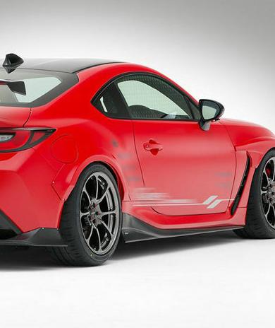 Subaru BRZ ZD8 2022 2023 2024 & Toyota GR86 ZN8 2022 2023 2024 with Aftermarket Parts - VRSA1 Style Side Skirts Carbon Fiber / FRP from EPR USA