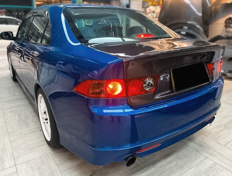Acura TSX Base 2004 2005 2006 2007 2008 with Aftermarket Parts - TM Style Trunk Carbon Fiber from EPR USA