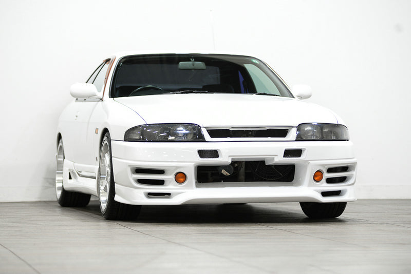 Nissan R33 Skyline GTST Series 1 1993 1994 1995 1996 with Aftermarket Parts - TRIAL Style Front Bumper Carbon Fiber / FRP from EPR USA