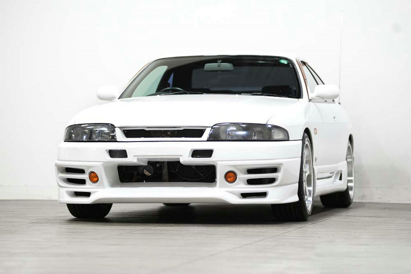 Nissan R33 Skyline GTST Series 1 1993 1994 1995 1996 with Aftermarket Parts - TRIAL Style Front Bumper Carbon Fiber / FRP from EPR USA