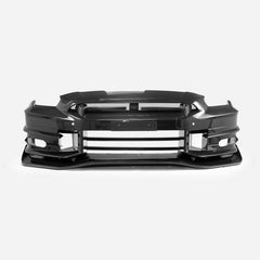 Nissan GTR R35 CBA DBA EBA 2008 2009 2010 2011 2012 2013 2014 2015 2016 2017 2018 2019 2020 2021 2022 2023 2024 (for installation on 2008 2009 2010 2011 2012 2013 2014 2015 2016 vehicles, 2017 2018 2019 2020 2021 2022 2023 2024 hood is recommended) with Aftermarket Parts - TS Style Front Bumper Dry Pre-preg Carbon Fiber from EPR USA