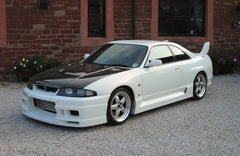 Nissan R33 Skyline GTR 1995 1996 1997 1998 with Aftermarket Parts - TS Style Hood Carbon Fiber / FRP from EPR USA