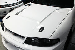 Nissan R33 Skyline GTR 1995 1996 1997 1998 with Aftermarket Parts - TS Style Hood Carbon Fiber / FRP from EPR USA