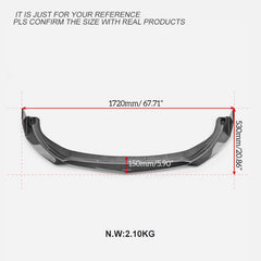 Toyota GR86 ZN8 2022 2023 2024 with Aftermarket Parts - TMS Style Front Lip Carbon Fiber / FRP from EPR USA