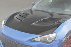 Toyota GT86 86 TRD GT SE Base 2017 2018 2019 2020 & Scion FR-S FRS 2013 2014 2015 2016 & Subaru BRZ TS Limited Premium 2013 2014 2015 2016 2017 2018 2019 2020 with Aftermarket Parts - VRS1 Style Vented Hood Carbon Fiber / FRP from EPR USA