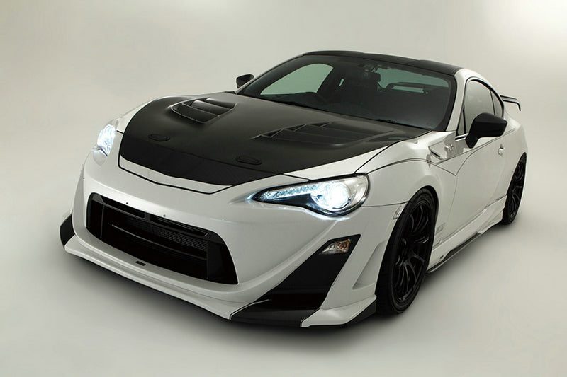 Toyota GT86 86 TRD GT SE Base 2017 2018 2019 2020 & Scion FR-S FRS 2013 2014 2015 2016 & Subaru BRZ TS Limited Premium 2013 2014 2015 2016 2017 2018 2019 2020 with Aftermarket Parts - VRS1 Style Vented Hood Carbon Fiber / FRP from EPR USA