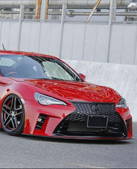 Toyota GT86 86 TRD GT SE Base 2017 2018 2019 2020 & Scion FR-S FRS 2013 2014 2015 2016 & Subaru BRZ TS Limited Premium 2013 2014 2015 2016 2017 2018 2019 2020 with Aftermarket Parts - Lexus Style Front Bumper & Lip FRP from EPR USA