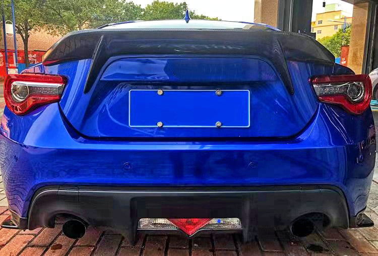 Toyota GT86 86 TRD GT SE Base 2017 2018 2019 2020 & Scion FR-S FRS 2013 2014 2015 2016 & Subaru BRZ TS Limited Premium 2013 2014 2015 2016 2017 2018 2019 2020 with Aftermarket Parts - AB Style Rear Spoiler Carbon Fiber FRP from EPR USA