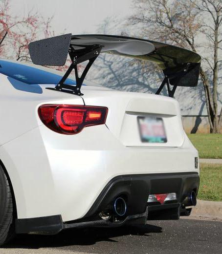 Toyota GT86 86 TRD GT SE Base 2017 2018 2019 2020 & Scion FR-S FRS 2013 2014 2015 2016 & Subaru BRZ TS Limited Premium 2013 2014 2015 2016 2017 2018 2019 2020 with Aftermarket Parts - VTX2 Style Rear Spoiler Carbon Fiber FRP from EPR USA