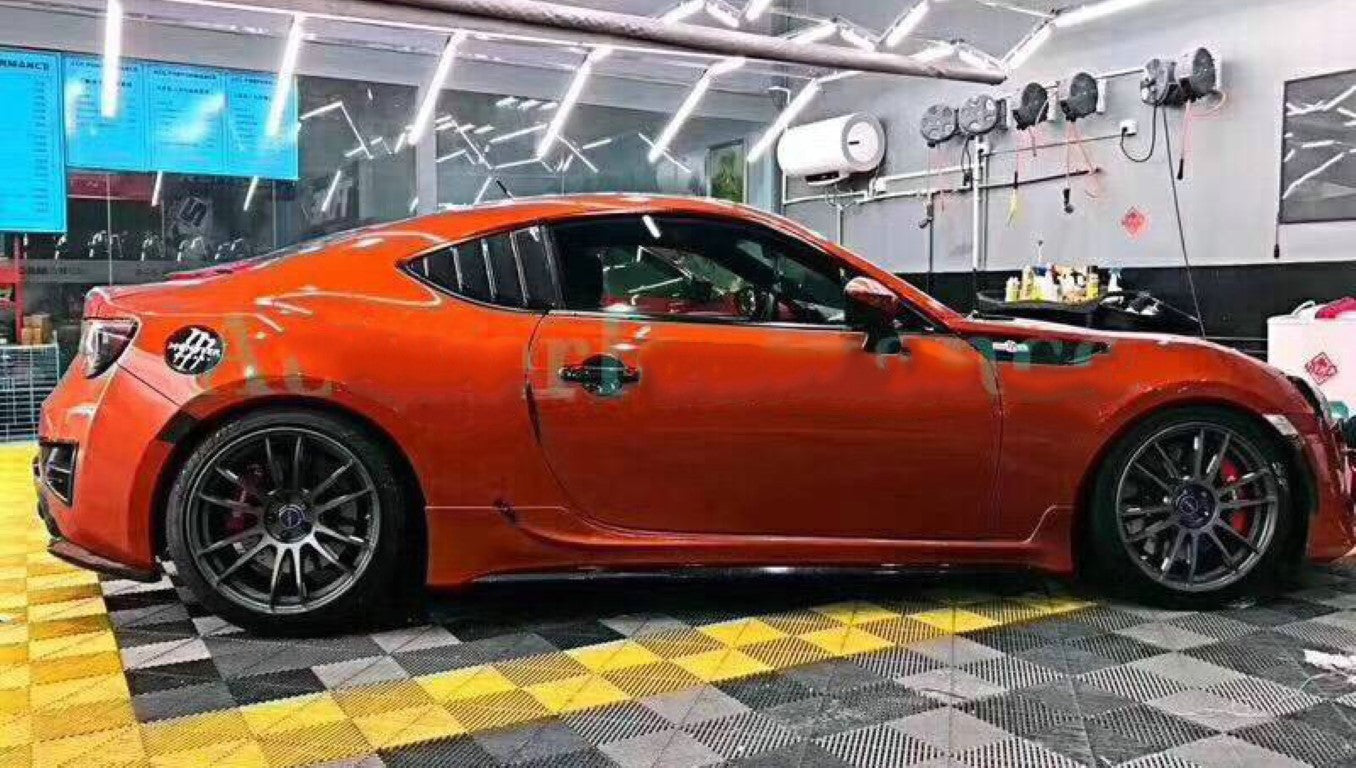 Toyota Scion Subaru GT86 86 TRD GT SE Base 2017 2018 2019 2020 & Scion FR-S FRS 2013 2014 2015 2016 & BRZ TS Limited Premium 2013 2014 2015 2016 2017 2018 2019 2020 with Aftermarket Parts - S Style Rear Window Louver Carbon Fiber / FRP from EPR USA