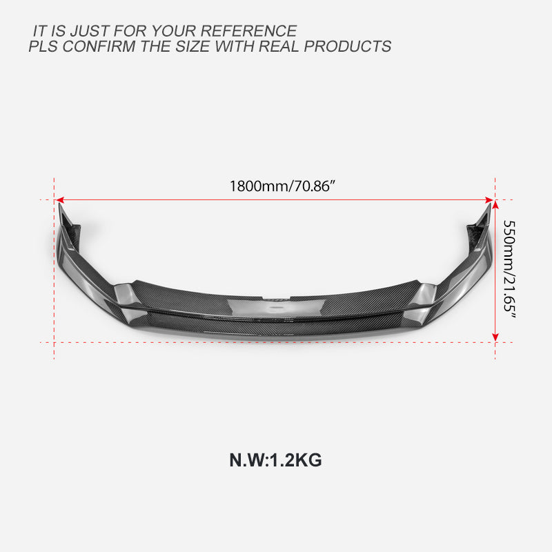 Subaru BRZ ZD8 2022-ON with Aftermarket Parts - VRSA1 Style Front Lip Dry Pre-preg Carbon Fiber from EPR USA