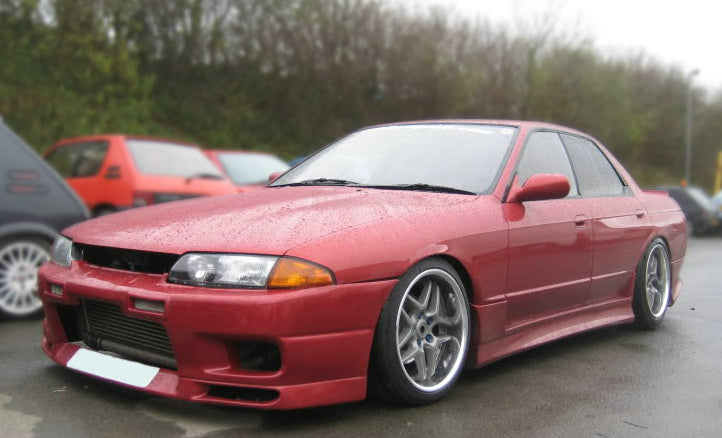 Nissan R32 Skyline 4 Door 1989 1990 1991 1992 1993 1994 with Aftermarket Parts - VX Style Side Skirts Carbon Fiber / FRP from EPR USA