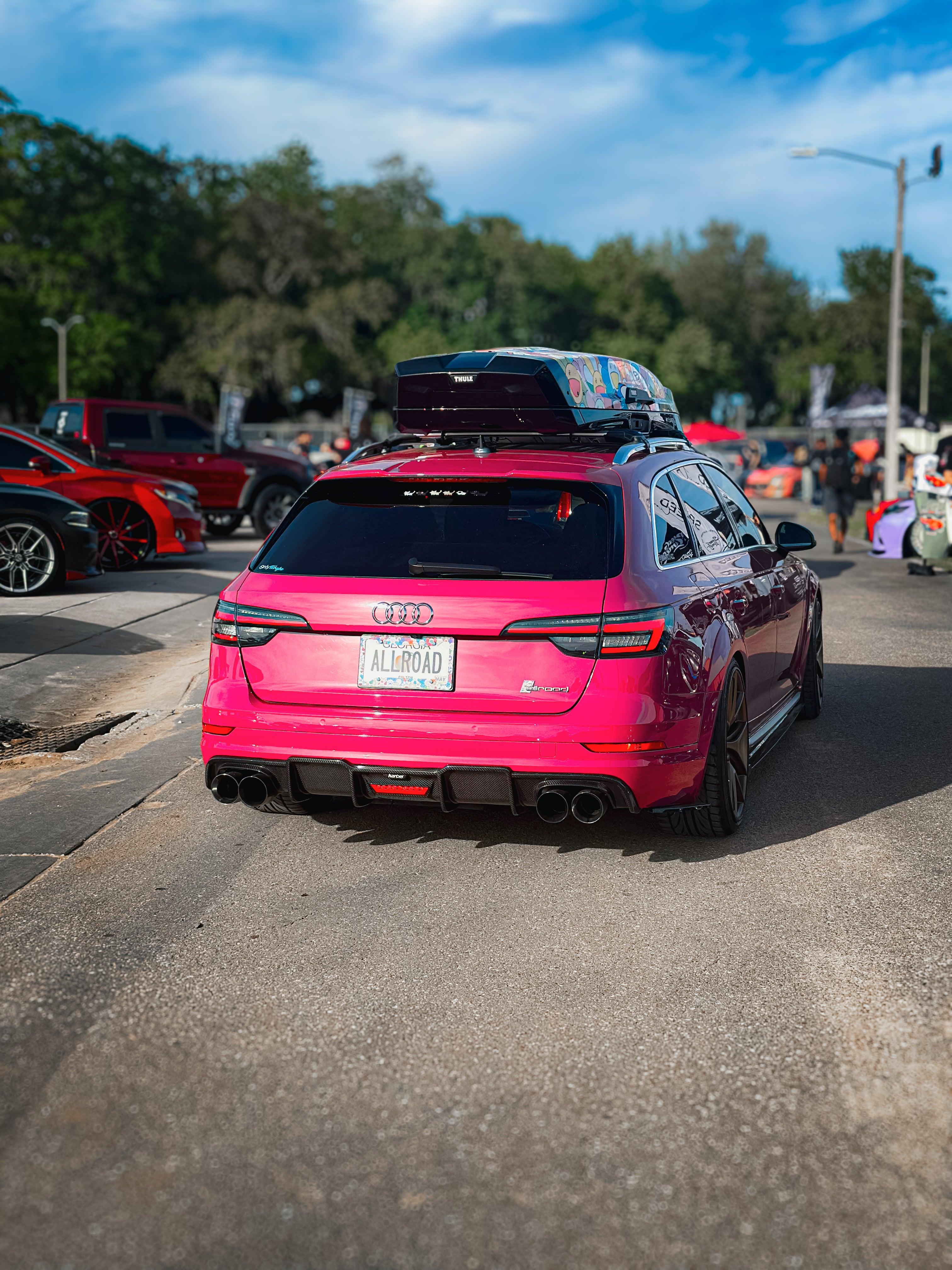 Audi A4 allroad B9 2017-2019 with Aftermarket Parts - Side Skirts Pre-preg Carbon Fiber from Karbel Carbon