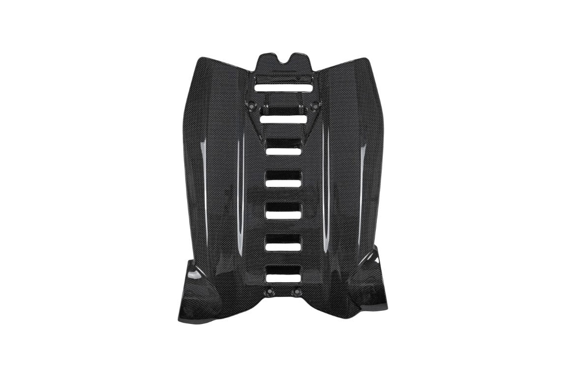 Ferrari 488 GTB & Spider 2016 2017 2018 2019 2020 with Aftermarket Parts - OEM 1:1 Style Engine Cover Dry Pre-preg Carbon Fiber from Aero Republic