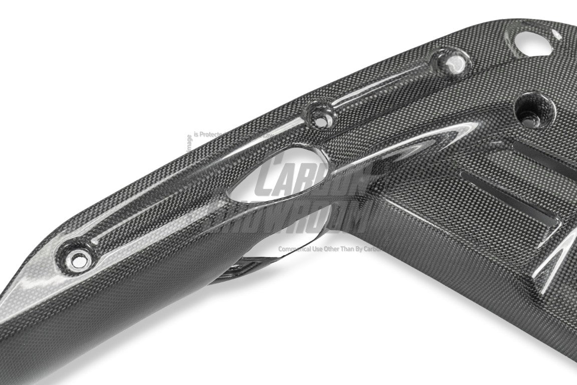 Ferrari SF90 Stradale & Spider 2021 2022 2023 2024 2025 with Aftermarket Parts - OEM 1:1 Style Replacement Engine Bay Panel Dry Pre-preg Carbon Fiber from Aero Republic