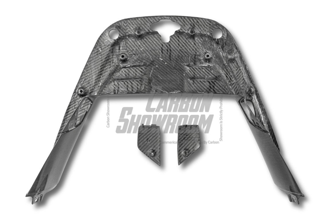 Ferrari SF90 Stradale & Spider 2021 2022 2023 2024 2025 with Aftermarket Parts - OEM 1:1 Style Replacement Engine Bay Panel Dry Pre-preg Carbon Fiber from Aero Republic
