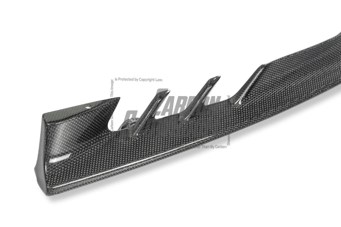 Ferrari SF90 Stradale & Spider 2021 2022 2023 2024 2025 with Aftermarket Parts - OEM 1:1 Style Replacement Front Lip Corners Pre-preg Carbon Fiber from Aero Republic