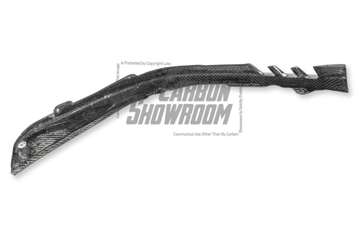 Ferrari SF90 Stradale & Spider 2021 2022 2023 2024 2025 with Aftermarket Parts - OEM 1:1 Style Replacement Front Lip Corners Pre-preg Carbon Fiber from Aero Republic