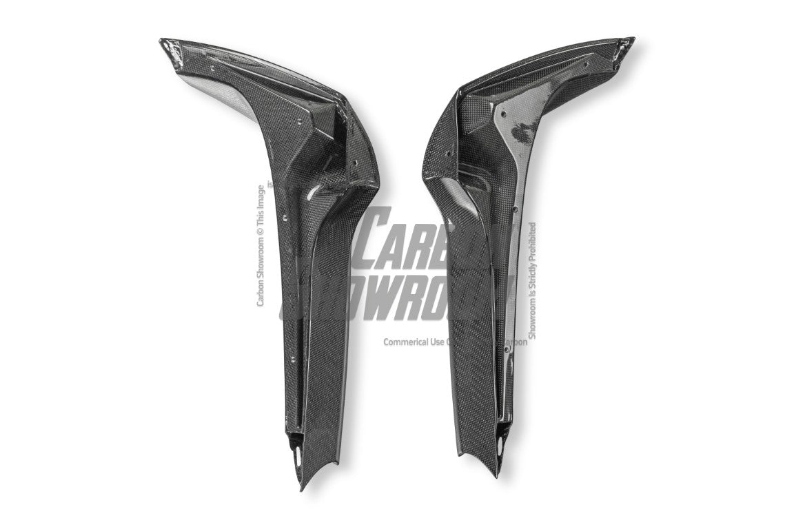 Ferrari SF90 Stradale &amp; Spider 2021 2022 2023 2024 2025 with Aftermarket Parts - OEM 1:1 Style Air Vent Covers Dry Pre-preg Carbon Fiber from Aero Republic