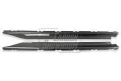 Ferrari SF90 Stradale & Spider 2021 2022 2023 2024 2025 with Aftermarket Parts - Add-on Side Skirts Dry Pre-preg Carbon Fiber from Aero Republic