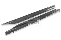 Ferrari SF90 Stradale & Spider 2021 2022 2023 2024 2025 with Aftermarket Parts - Add-on Side Skirts Dry Pre-preg Carbon Fiber from Aero Republic