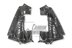 Ferrari SF90 Stradale & Spider 2021 2022 2023 2024 2025 with Aftermarket Parts - OEM 1:1 Style Replacement Engine Bay Side Panels Dry Pre-preg Carbon Fiber from Aero Republic