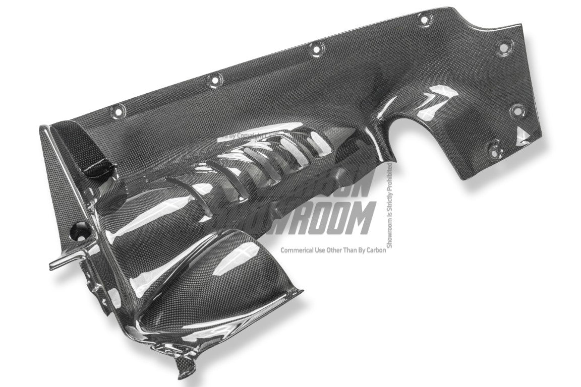 Ferrari SF90 Stradale & Spider 2021 2022 2023 2024 2025 with Aftermarket Parts - OEM 1:1 Style Replacement Engine Bay Side Panels Dry Pre-preg Carbon Fiber from Aero Republic