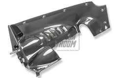 Ferrari SF90 Stradale & Spider 2021 2022 2023 2024 2025 with Aftermarket Parts - OEM 1:1 Style Replacement Engine Bay Side Panels Dry Pre-preg Carbon Fiber from Aero Republic