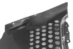 Ferrari SF90 Stradale & Spider 2021 2022 2023 2024 2025 with Aftermarket Parts - OEM 1:1 Style Replacement Engine Bay Side Surround Pre-preg Carbon Fiber from Aero Republic