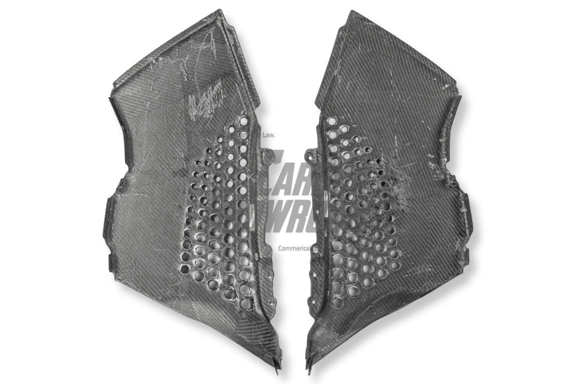 Ferrari SF90 Stradale & Spider 2021 2022 2023 2024 2025 with Aftermarket Parts - OEM 1:1 Style Replacement Engine Bay Side Surround Pre-preg Carbon Fiber from Aero Republic