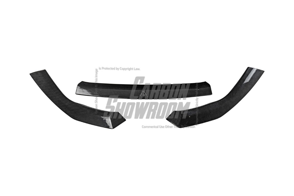 Audi RS3 8Y 2022 2023 2024 with Aftermarket Parts - V1 Front Lip Splitter Pre-preg Carbon Fiber from Future Design