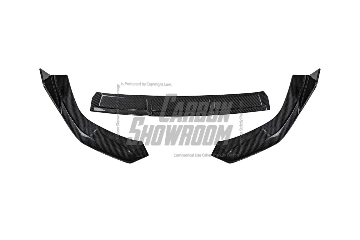 Audi RS3 8Y 2022 2023 2024 with Aftermarket Parts - V1 Front Lip Splitter Pre-preg Carbon Fiber from Future Design