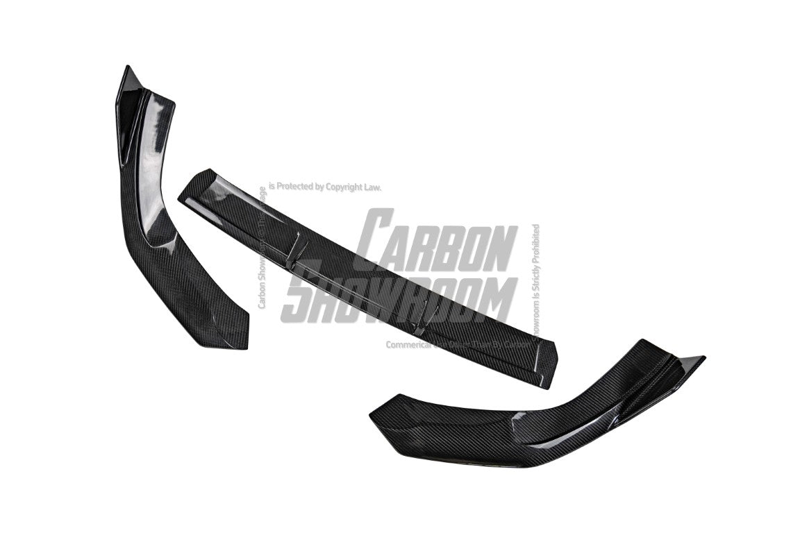 Audi RS3 8Y 2022 2023 2024 with Aftermarket Parts - V1 Front Lip Splitter Pre-preg Carbon Fiber from Future Design