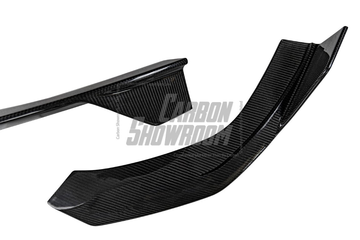 Audi RS3 8Y 2022 2023 2024 with Aftermarket Parts - V1 Front Lip Splitter Pre-preg Carbon Fiber from Future Design