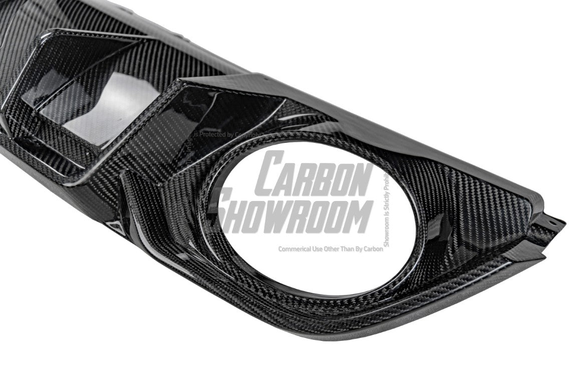Audi RS3 8Y 2022 2023 2024 with Aftermarket Parts - V1 Rear Diffuser & Canards Pre-preg Carbon Fiber from Future Design