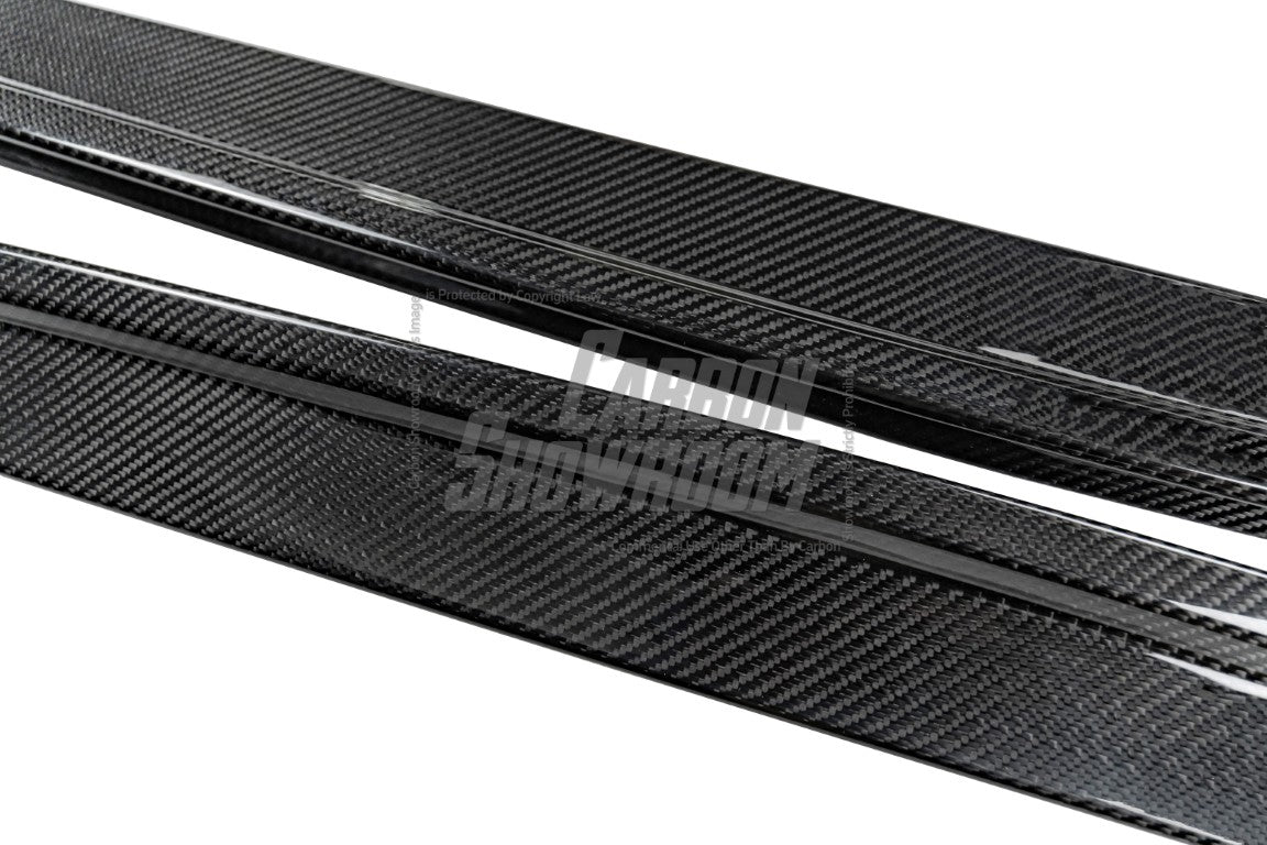 Audi RS3 8Y 2022 2023 2024 with Aftermarket Parts - V1 Side Skirts Pre-preg Carbon Fiber from Future Design