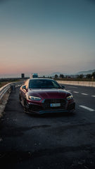Future Design Carbon Fiber FRONT LIP SPLITTER - "Blaze kit" for Audi RS5 B9 2017-2019 - Performance SpeedShop