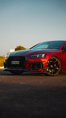Future Design Carbon Fiber FRONT LIP SPLITTER - "Blaze kit" for Audi RS5 B9 2017-2019 - Performance SpeedShop