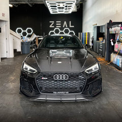Future Design Carbon Fiber FRONT LIP SPLITTER - "Blaze kit" for Audi RS5 B9 2017-2019 - Performance SpeedShop